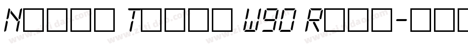 Naoko Three W90 Regu字体转换